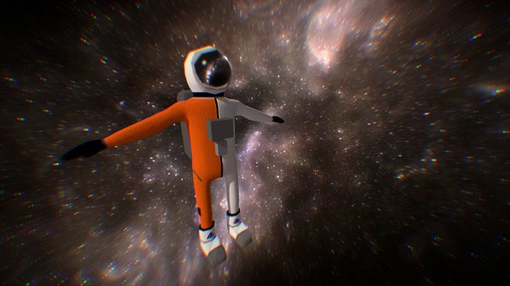 Sam-Ned Astronaut for Mental Tandem 3D Model