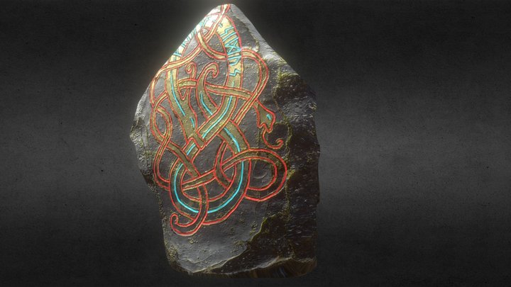 Rune Stone 3D Model