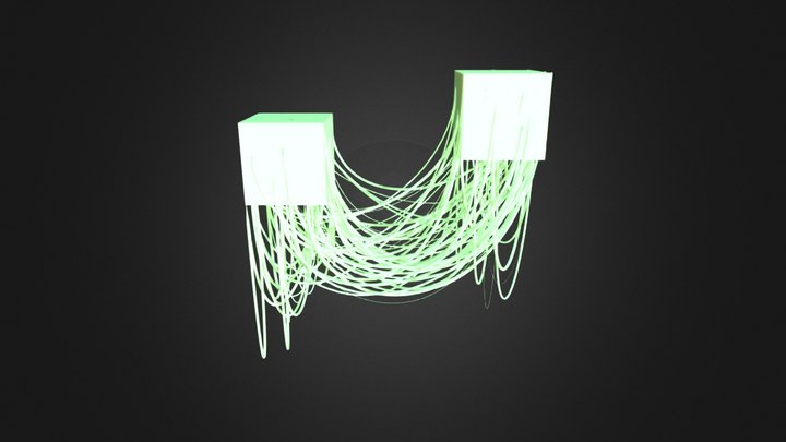 Wired Cube 3D Model