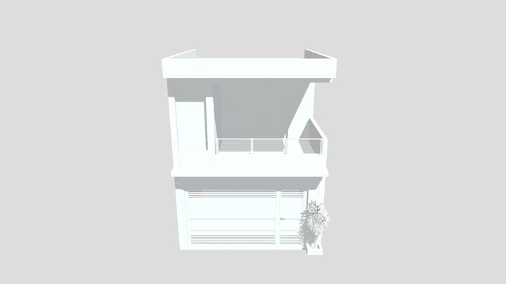 Fachada Residencial 3D Model