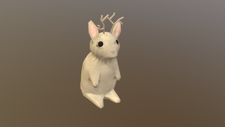 Mythical Creature - Jackalope 3D Model