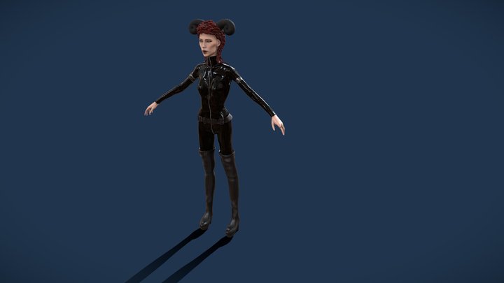 caterine martinez personaje 3D Model