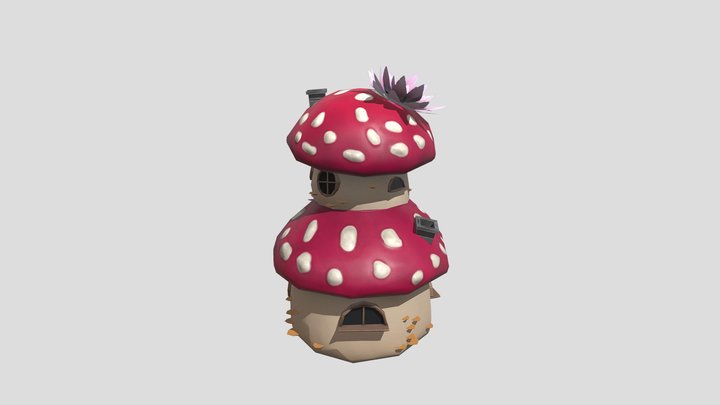Mushroom house 3D Model