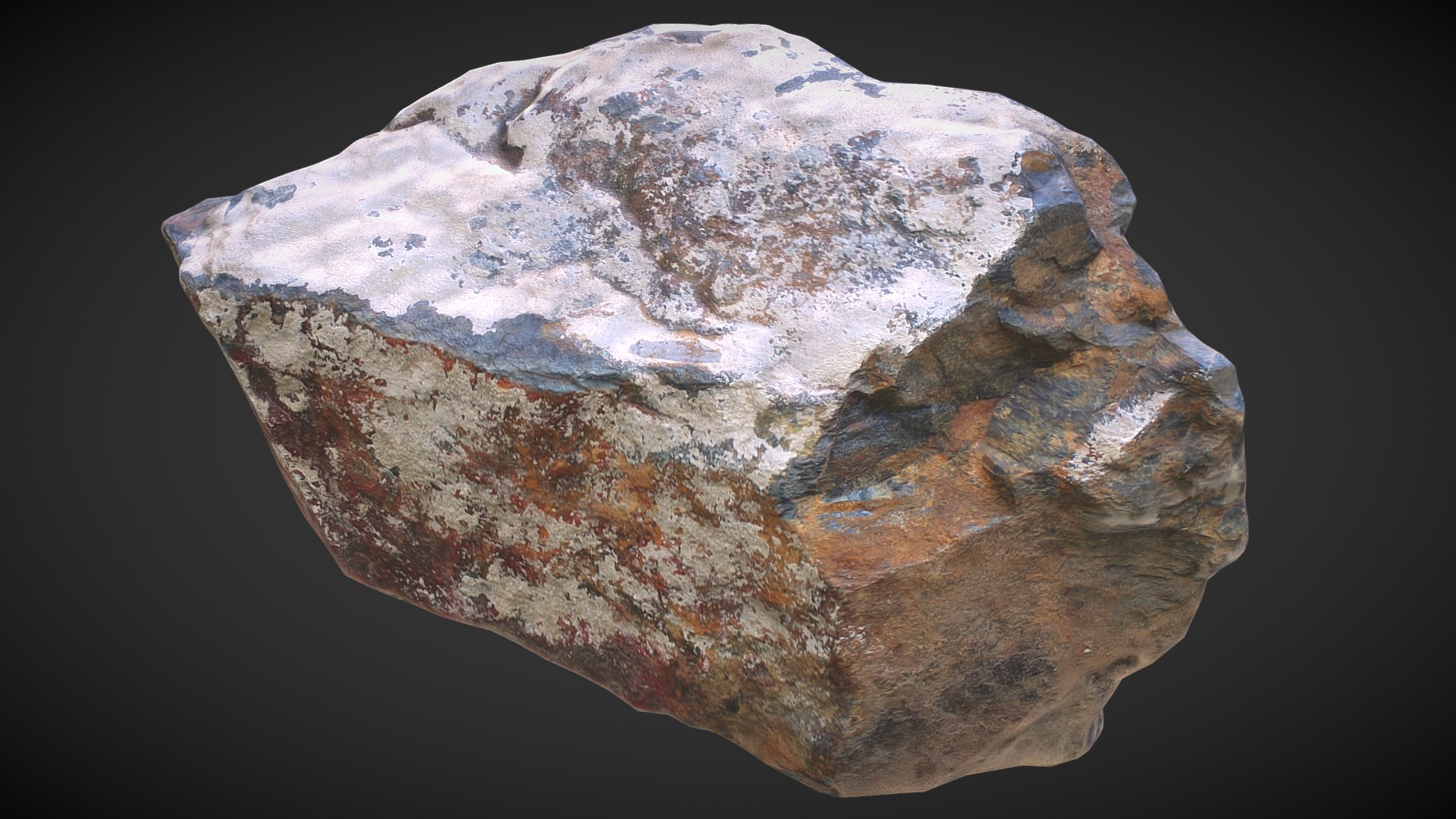 3D model Scanned Stone 3d Model - This is a 3D model of the Scanned Stone 3d Model. The 3D model is about a close-up of a rock.