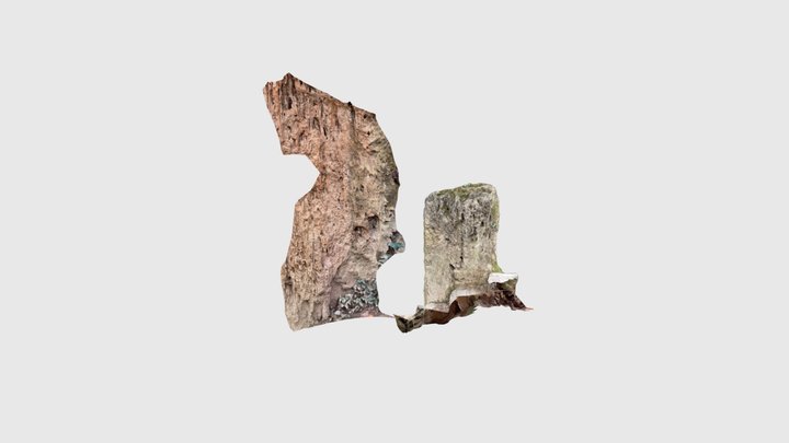 Stone at Monasterio de Piedra 3D Model