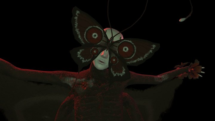 Butterfly creature 3D Model