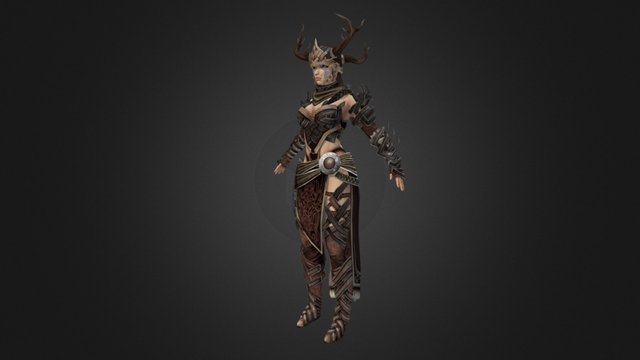Armored Norn 3D Model