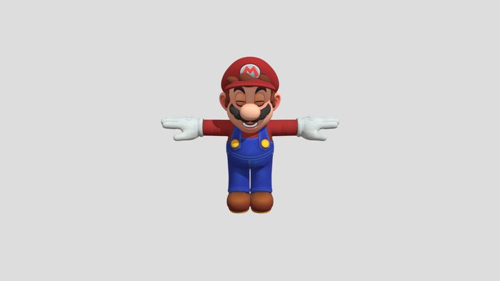 Nintendo Switch - Super Mario Odyssey - Mario Hi 3D Model
