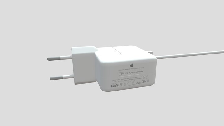 10W iPhone/iPad charger 3D Model