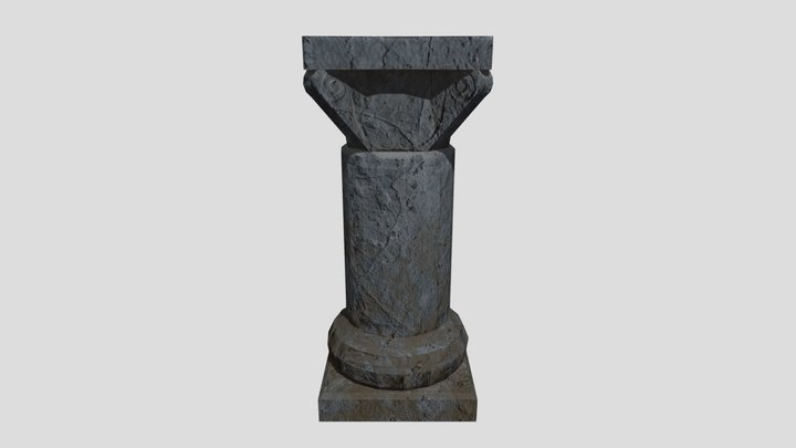 Stone pedestal 3D Model