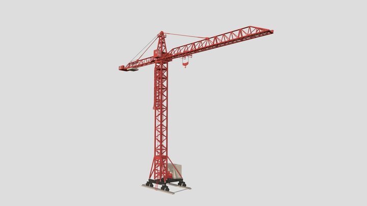 Tower crane KB-674 3D Model