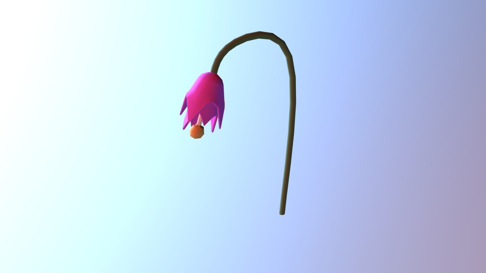 Hanging Flower — Sketchfab embed 3D viewer