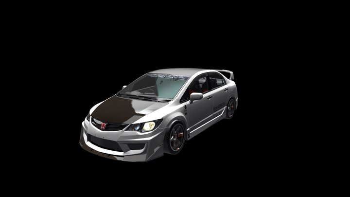2009 Honda Civic Type R (FD2) Custom – Modello 3D gratuito STL