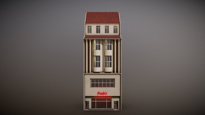 Classic Apartment Building 3 3D Model