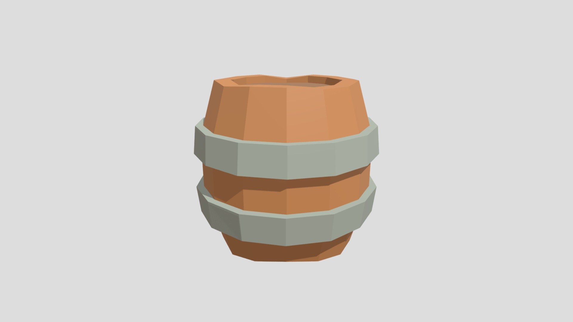 Low Poly Barrel