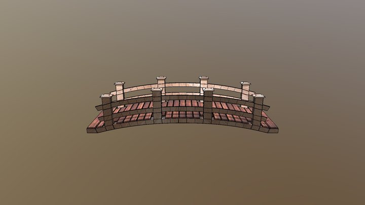 Wood-Bridge 3D Model