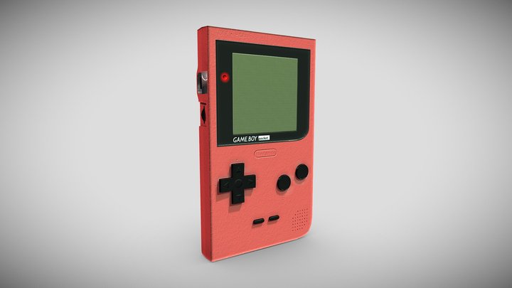 Gameboy Lowpoly 3D Model