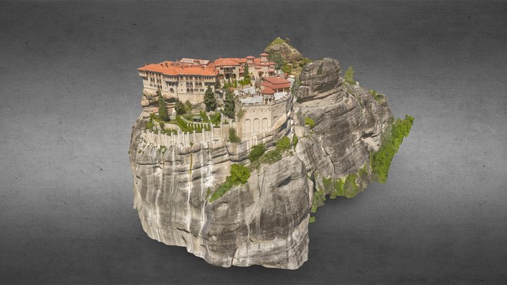 Meteora - Monastery of Varlaam 3D Model