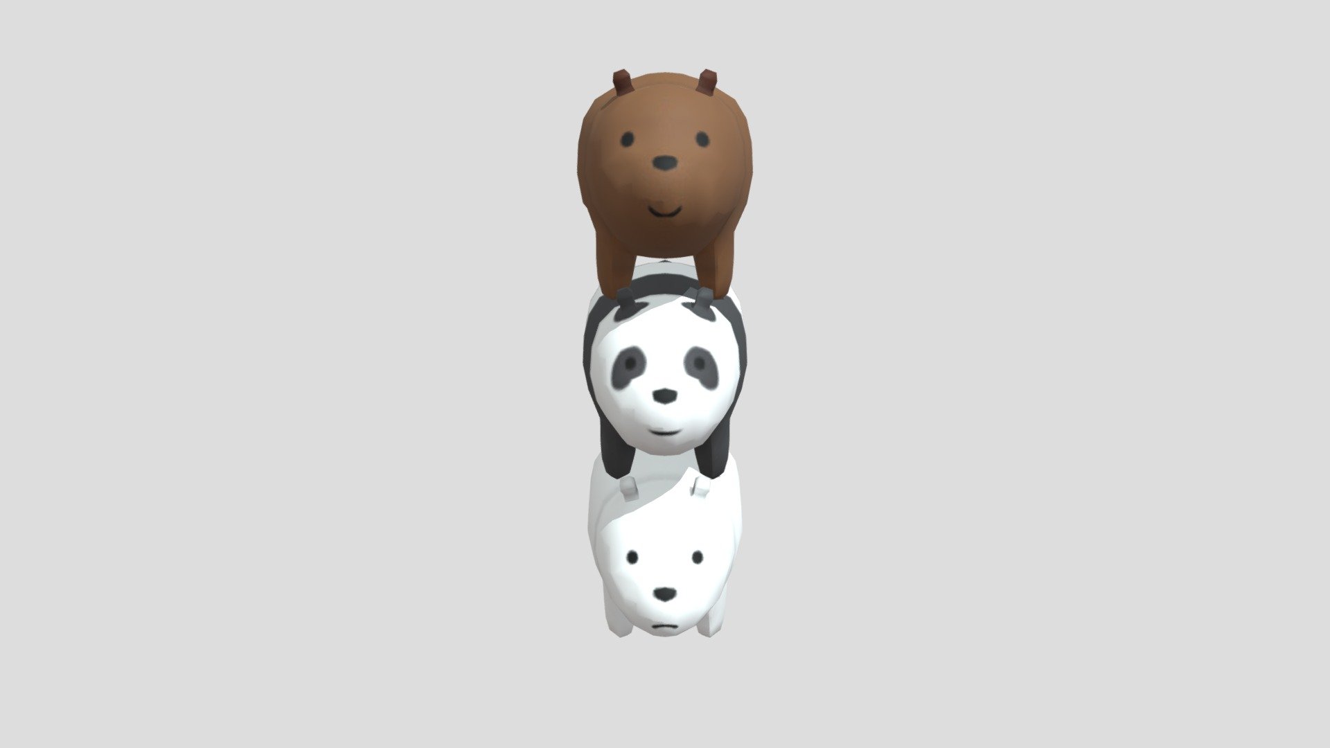 Bear Stack (We Bare Bears) - Download Free 3D model by ...
