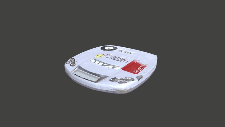 Discman Textured 3D Model
