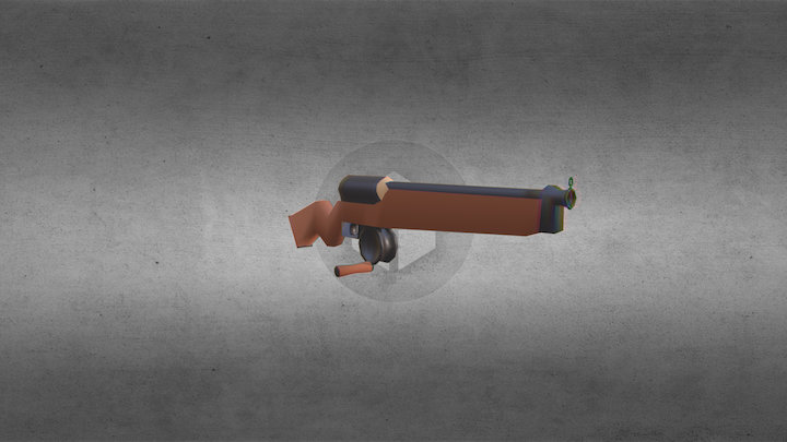 Harpoon Gun Asset 3D Model