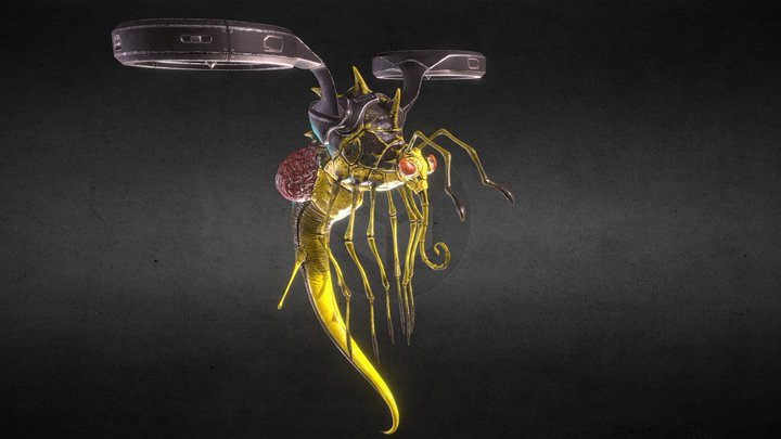 Futurisitc Insect 3D Model