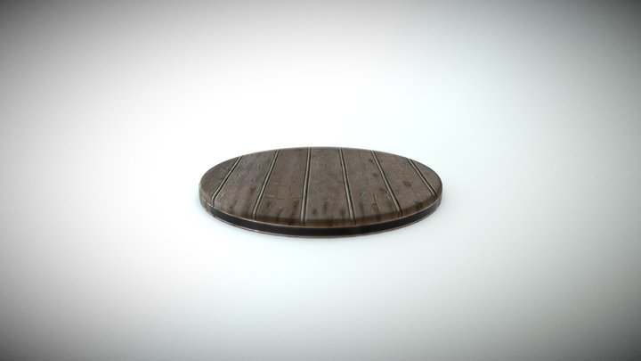 Wooden Base for Showcasing 3D Model
