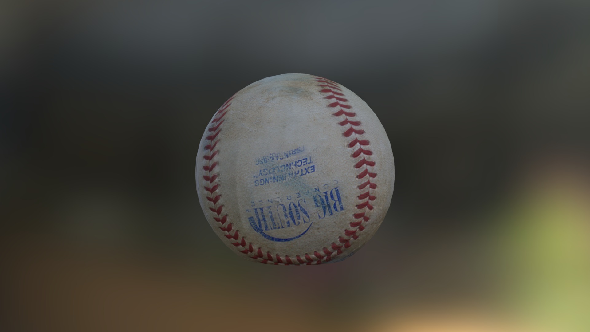 3D model Baseball - This is a 3D model of the Baseball. The 3D model is about a close up of a baseball.