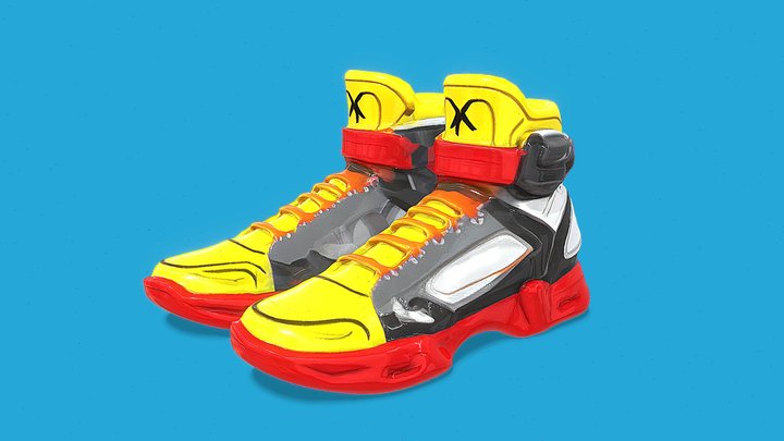Urban Sneakers 3D Model 3D Model