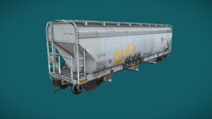 Covered hopper 3D Model