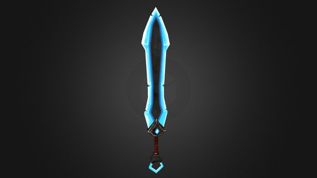 Warrior Fantasy Sword 3D Model