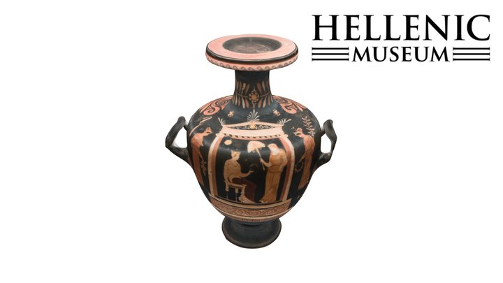 Apulian Red Figure Hydria 3D Model