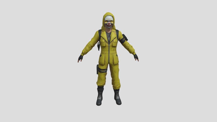 Freefire-yellow-criminal-by-BOSS SHIVRAJ 3D Model