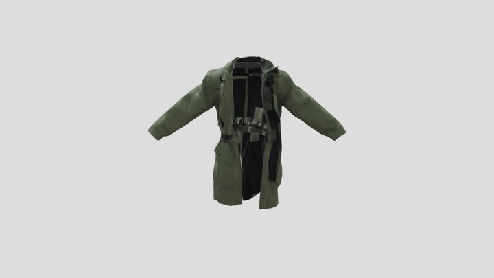 M-51 Rain Jacket 3D Model
