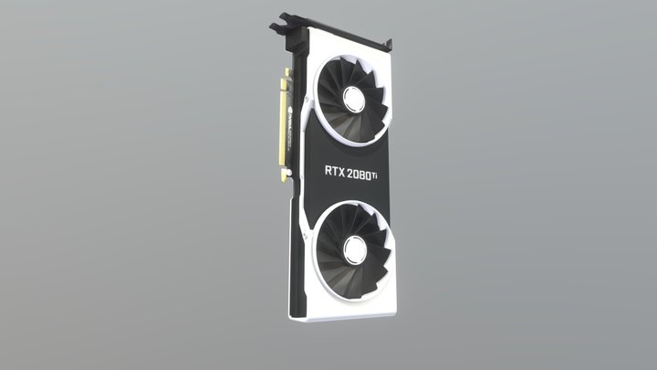 3D-модель видеокарты NVIDIA 3D Model
