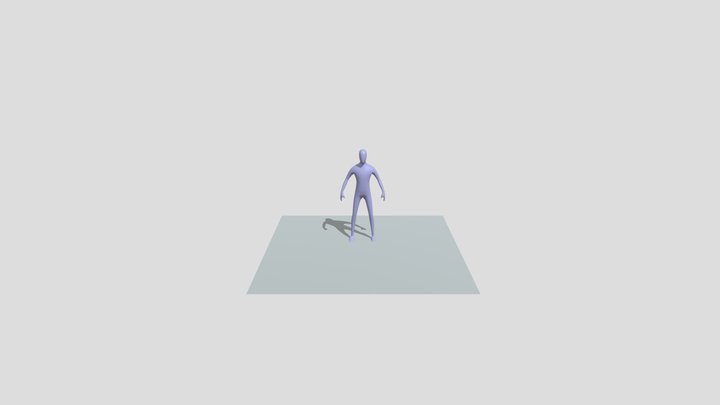 Walk Animation 3D Model