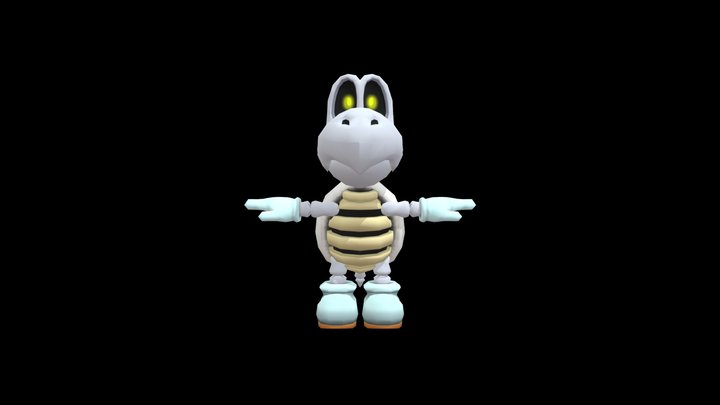 mario party 9 dry bones 3D Model