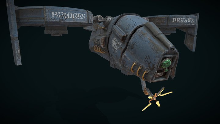 BT Detection Drone | DAE GAP Final | Game Ready 3D Model