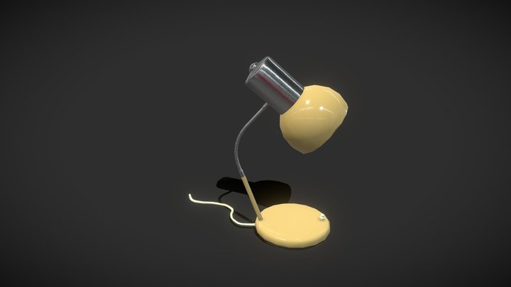 Realistic prop - Desk lamp 3D Model