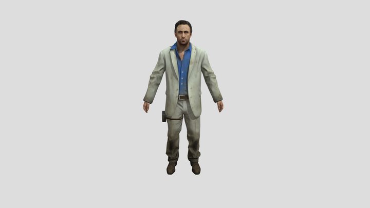 Left 4 Dead 2 Nick 3D Model