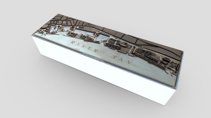 Model of Dundee Harbour, 1945 3D Model