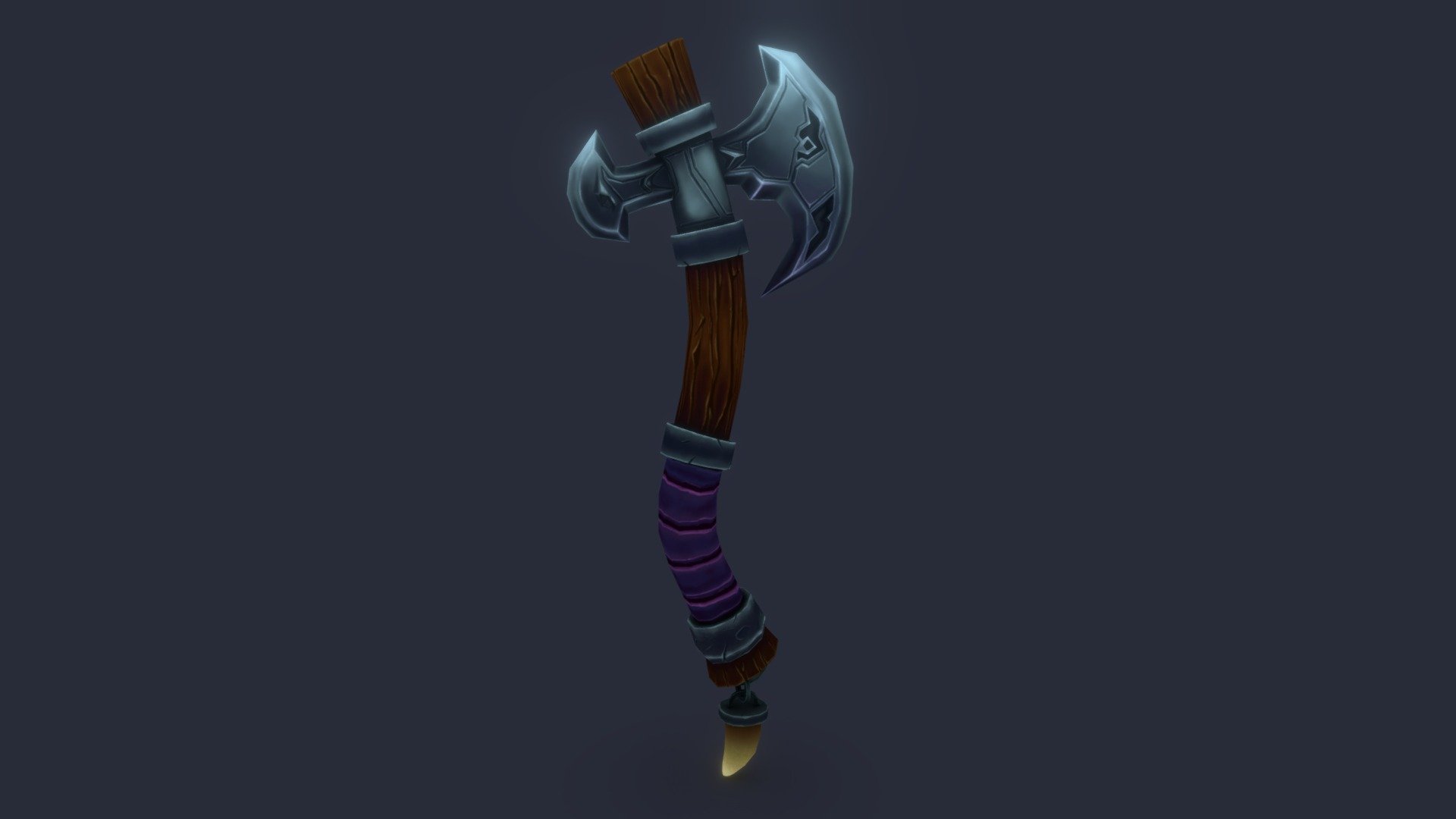 Stylised Medieval Axe - Hand-Painted - 3D model by GAZPERRY [067afff ...