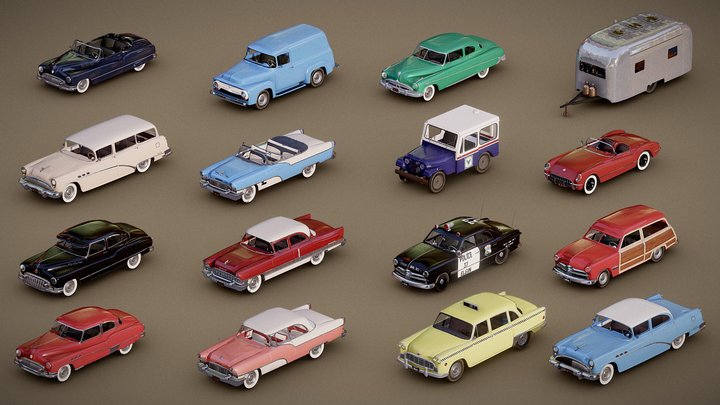 FREE 1950s Car Variety Pack