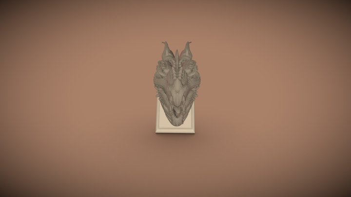 Tête de dragon 3D Model