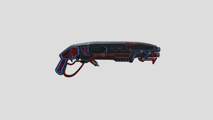 Gnasher - Custom Paintjob: Red Tide 3D Model