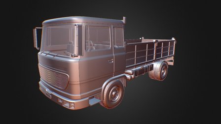 Cargo Truck 3D Model