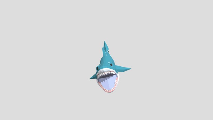 Jaws, sharks (low poli) 3D Model