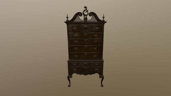 High Chest of Drawers (L2015.41.97) 3D Model