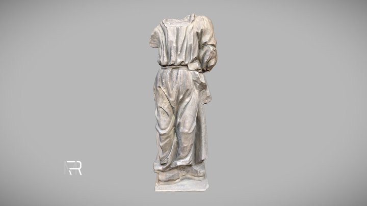Petrus Statue (Partially damaged during WWII) 3D Model