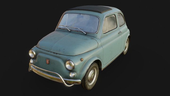 Fiat 500 3D Model